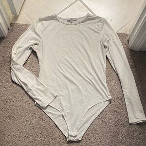 White long sleeve bodysuit